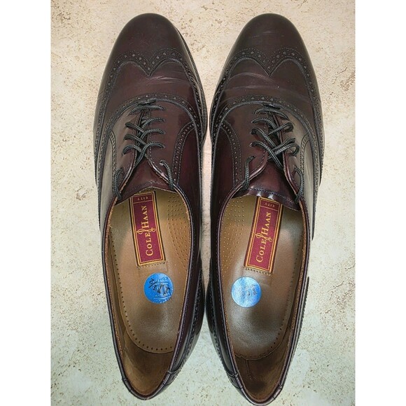 Cole Haan City Collection Shoes Men Sz 11.5 Cordovan Wingtip Oxford Leather Sole main image 10